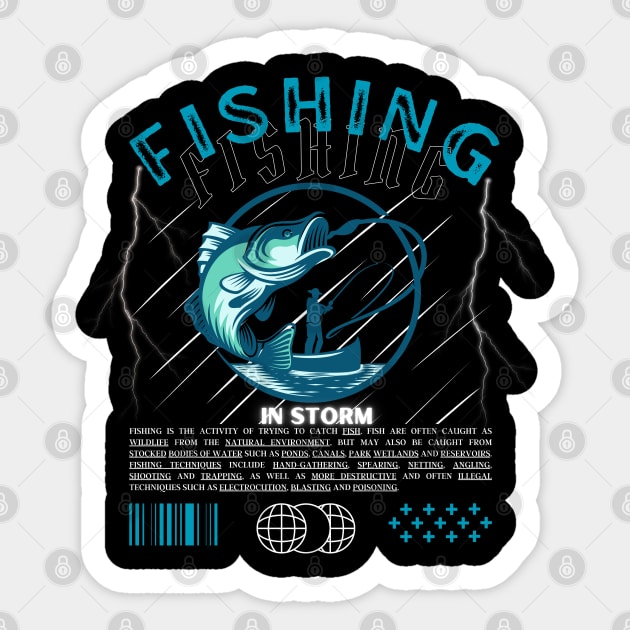 Fishing Sticker by SASKET 